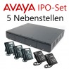Avaya IP Office Set mit 5 Systemtelefonen (erweiterbar)