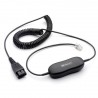 Jabra Anschlusskabel GN1216 (QD auf RJ9) gewendelt (für Avaya)